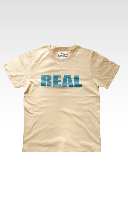 REAL – Brown Mellow Favorite Short-sleeve crew tee