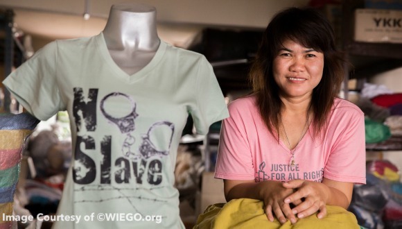 Phakhapon Khamkrachal is a member of the Solidarity Group, many of whom live and work together in their worker-run factory. Photo by Paula Bronstein/Getty Images Reportage.